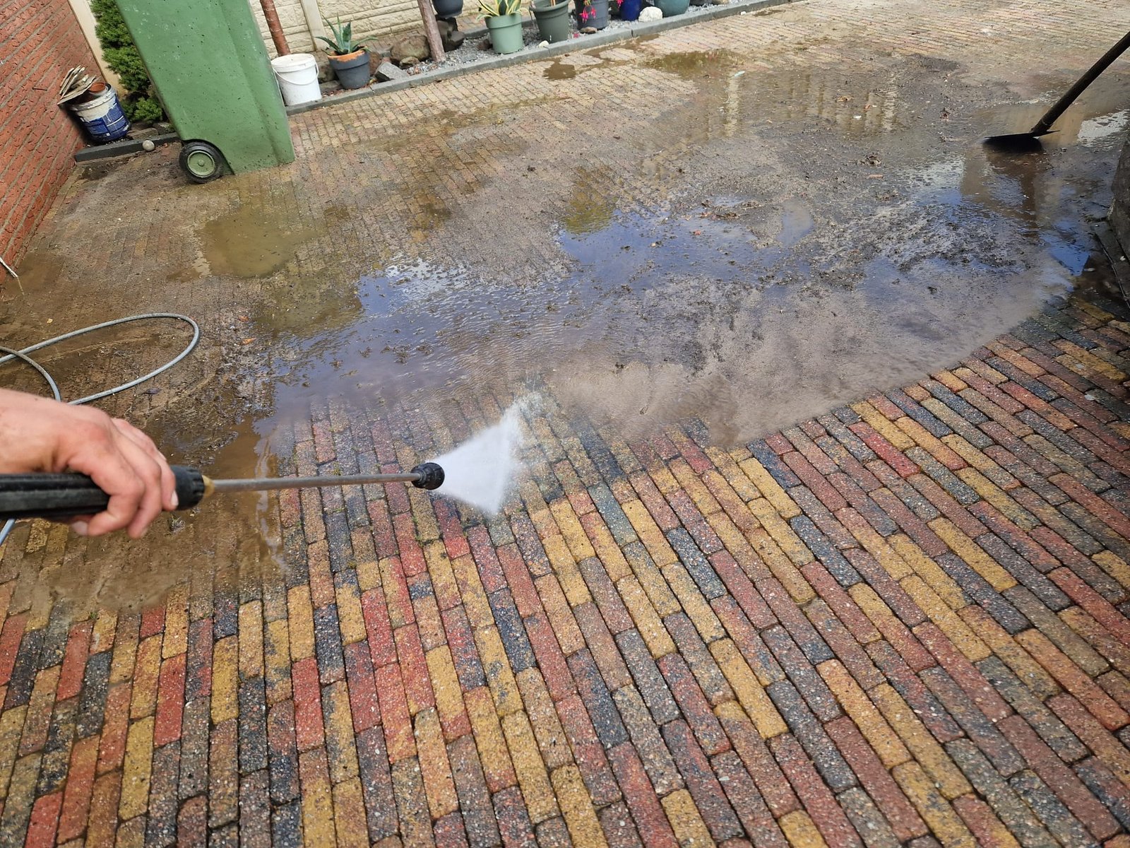 Terrasreiniging met hoge druk Terrasreiniging met hoge druk